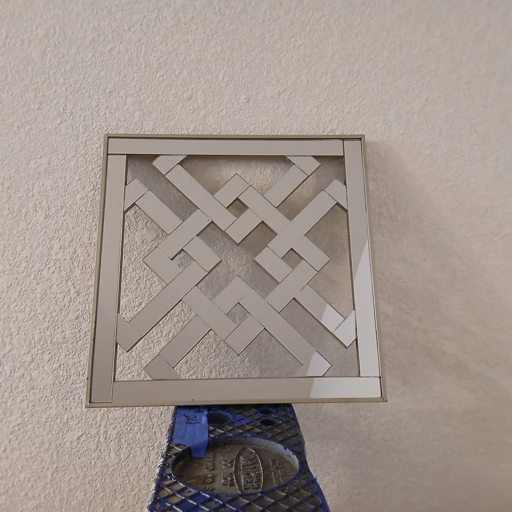 Elegant Silver Geometric Wall Decor